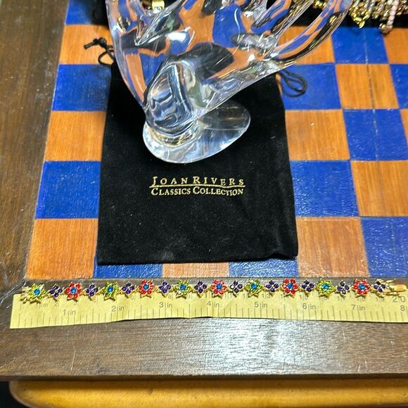 JOAN RIVERS Multicolor Crystal Flower Goldtone Bracelet - Picture 2 of 4